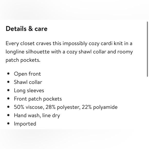 Mango Oversized Coat Cardigan with Pockets - Picture 7 of 7